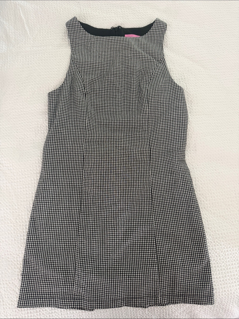 Edikted Black & White Gingham Romper Dress